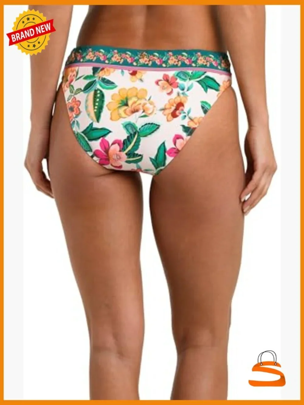Size 8 Hipster Bikini Bottom Nylon Blend Swimwear